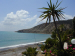 Pissouri sea at sundown