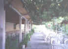 The restaurant patio