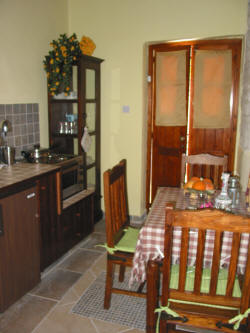 A traditional Cypriot kitchen with a warm atmosphere