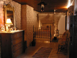 A cosy and romantic bedroom at Stratos House in Cyprus